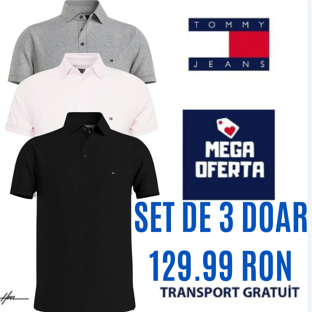 Tricouri Barbatesti Polo Tommy /Set de 3