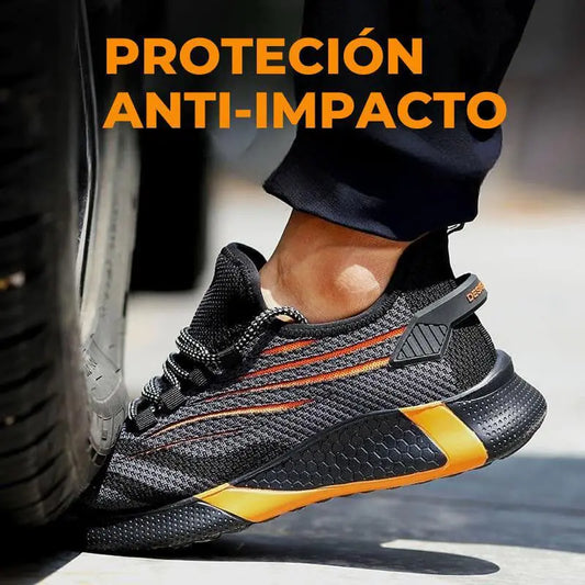 Férfi lábujjvédő ipari biztonsági cipő